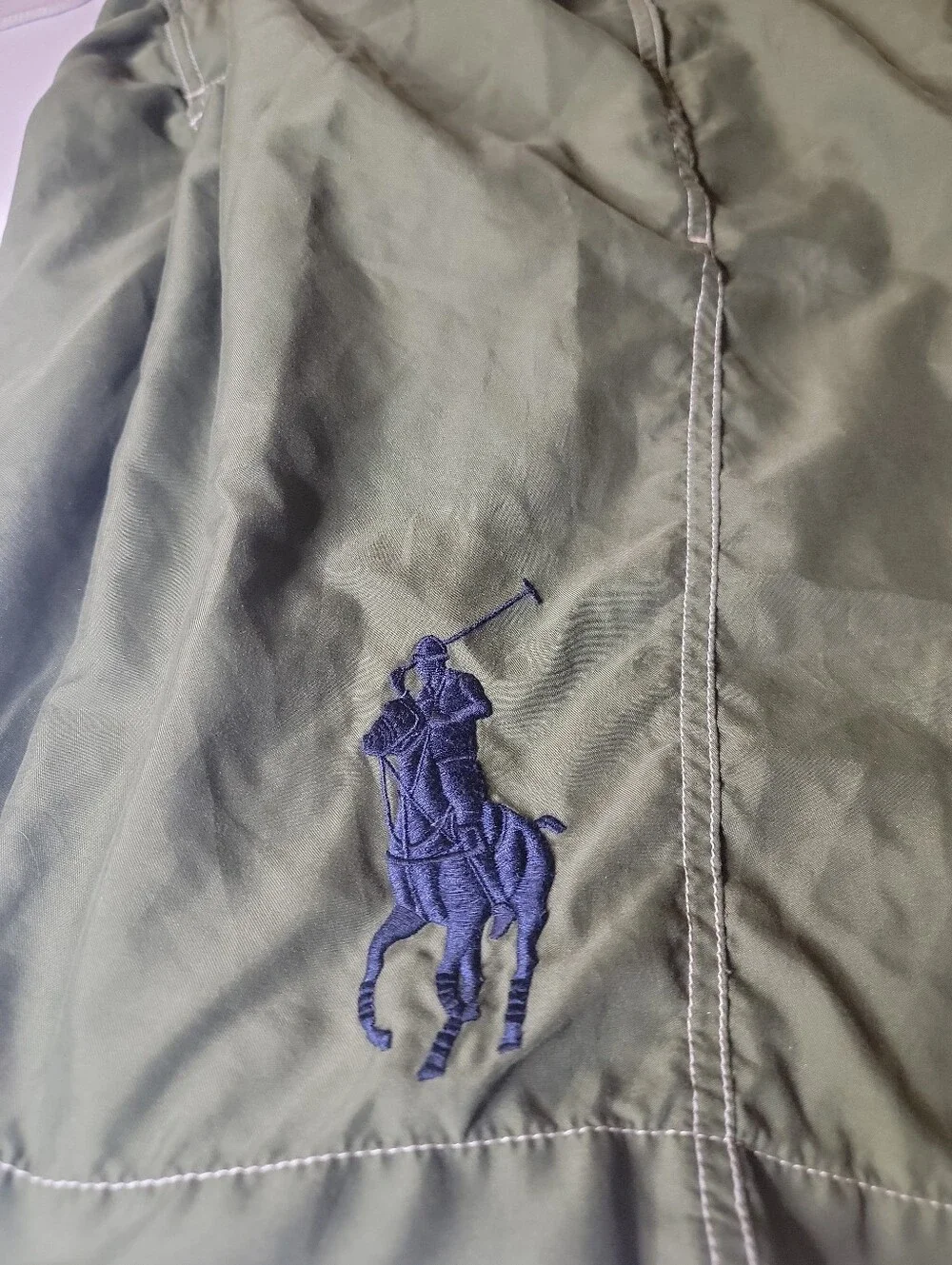 Polo By Ralph Lauren Olive Green Boys Swim Trunks